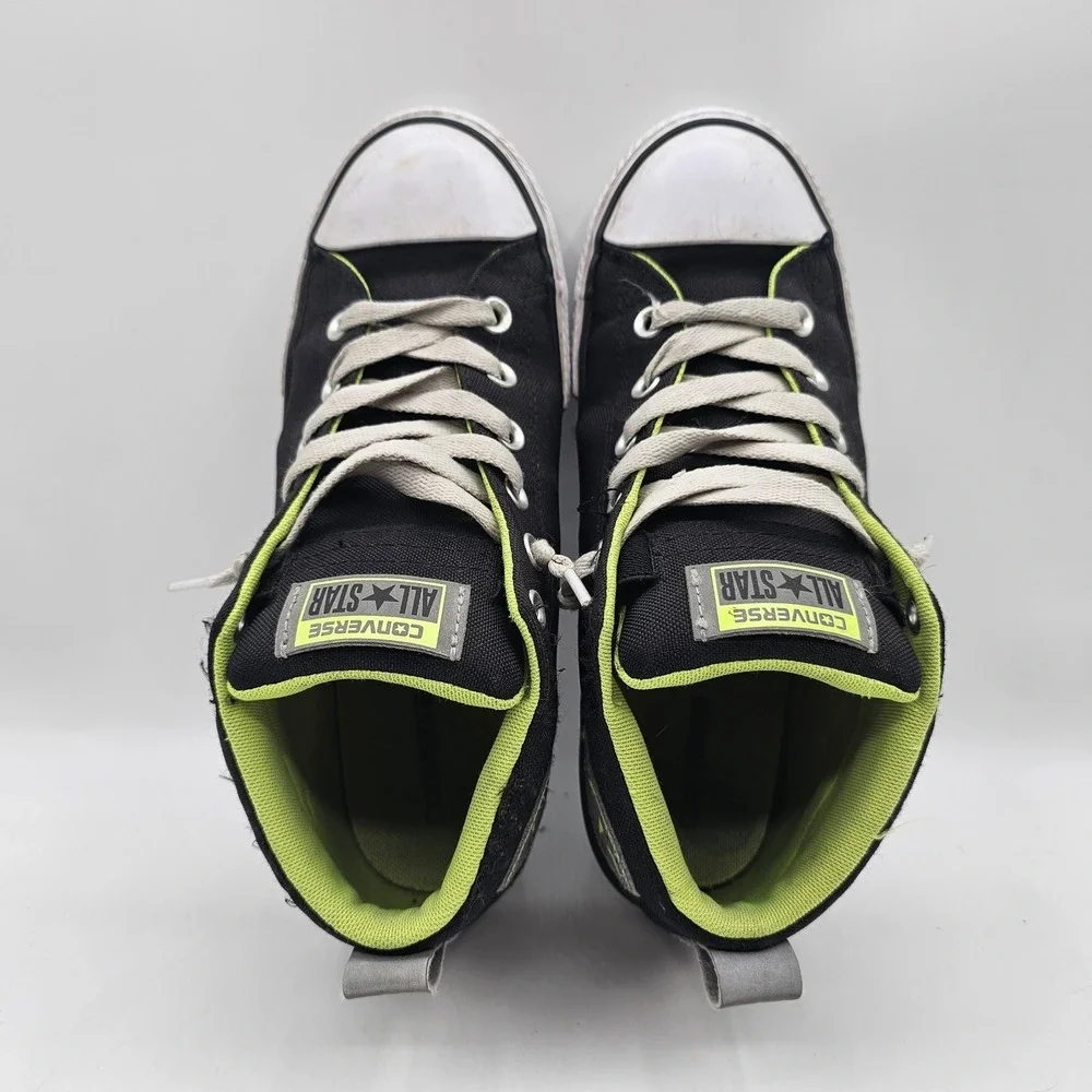 Converse‎ Chuck Taylor All Star Shoes Youth 6Y Black Lime Sneakers 656867F